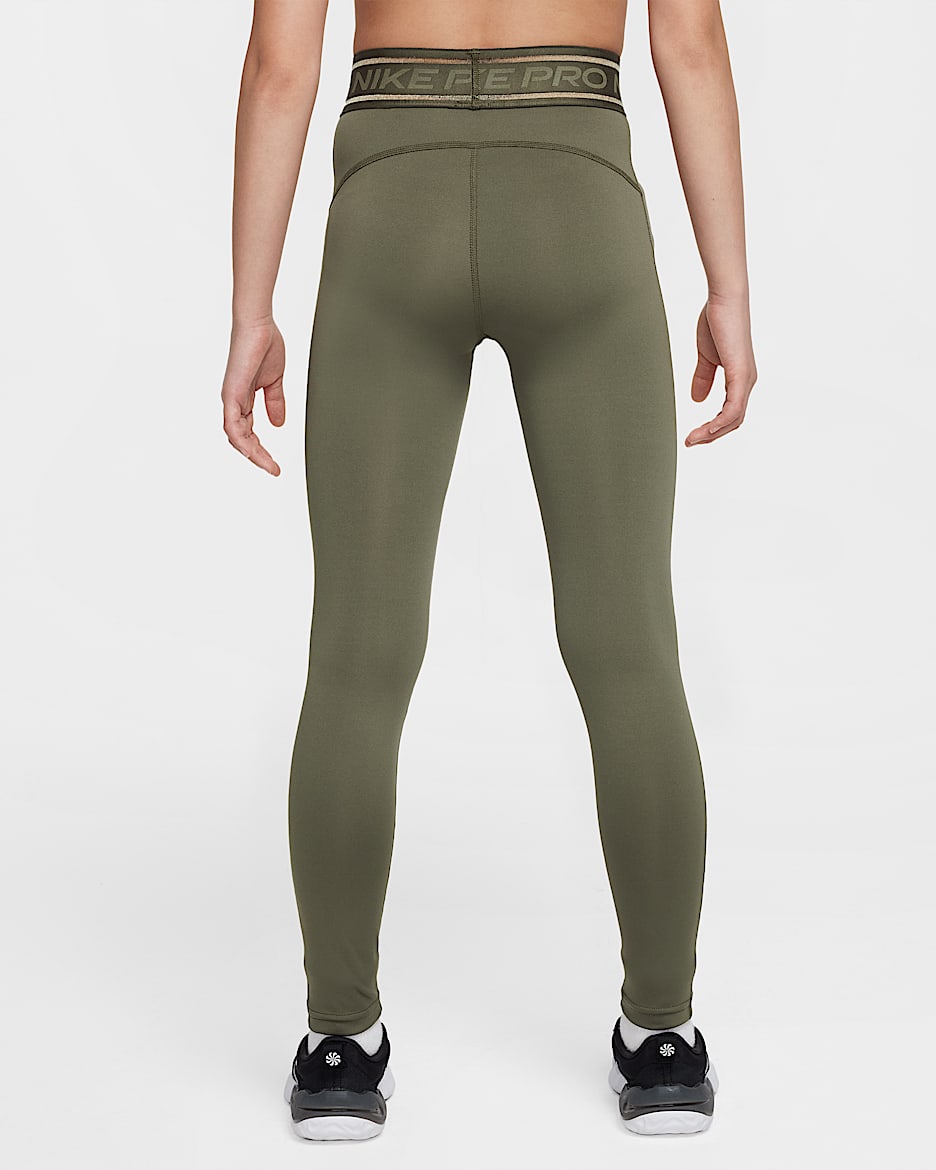 Nike pro khaki leggings online